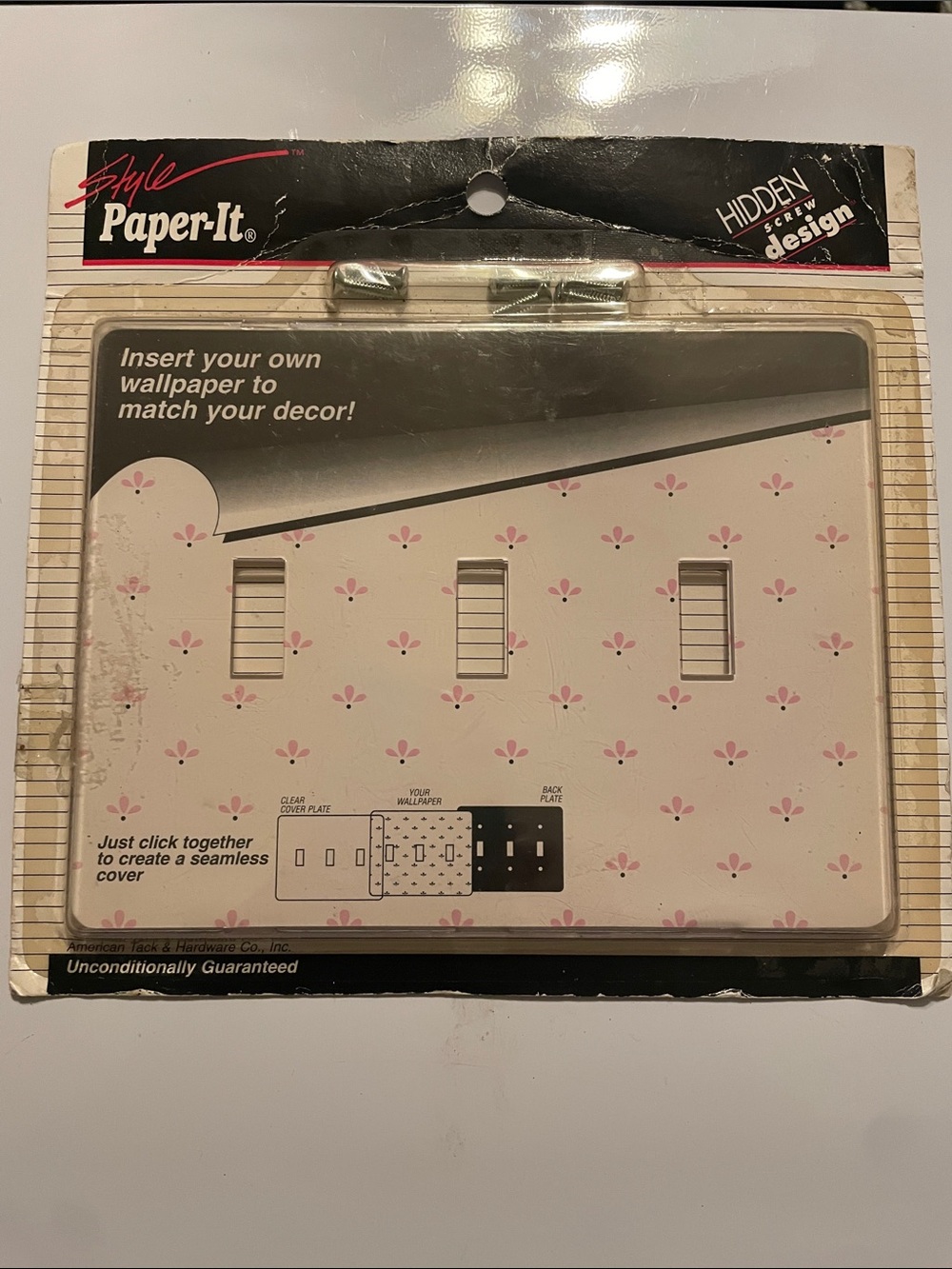 Triple Rocker Wall Plate Cover in Pink Floral